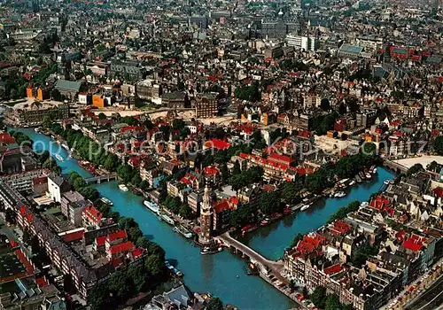 AK / Ansichtskarte Amsterdam_Niederlande Centrum luchtopname Amsterdam_Niederlande
