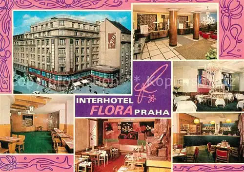 AK / Ansichtskarte Praha_Prahy_Prague Interhotel Flora Restaurant Bar Praha_Prahy_Prague