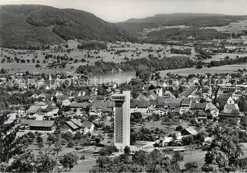 AK / Ansichtskarte Zurzach Fliegeraufnahme Thermalquelle  Zurzach