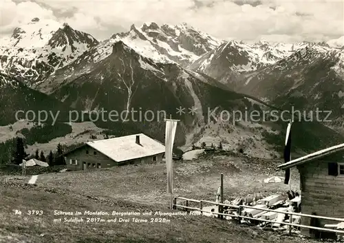AK / Ansichtskarte Schruns_Tschagguns Bergstation und Alpengasthof Hochjoch 