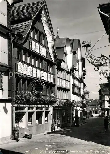 AK / Ansichtskarte Appenzell_IR Partie an der Haupgasse Fachwerk Appenzell IR