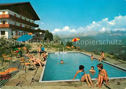 AK / Ansichtskarte Deutschnofen_Nova_Ponente Hotel Obkircher Pool Deutschnofen_Nova_Ponente