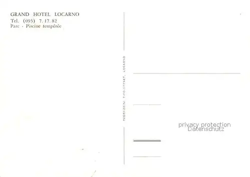 AK / Ansichtskarte Locarno_TI Piscine temperee Locarno_TI