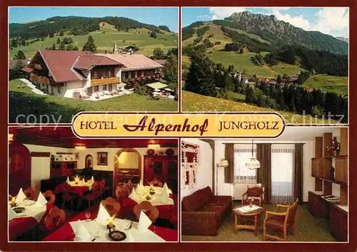 AK / Ansichtskarte Jungholz_Tirol Hotel Alpenhof Gastraeume Jungholz Tirol