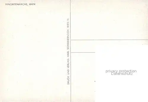 AK / Ansichtskarte Wien Minoritenkirche Wien