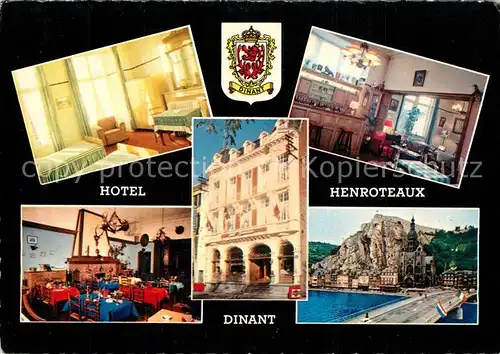 AK / Ansichtskarte Dinant_Wallonie Hotel Henroteaux Ses Chambres Son Restaurant Son Bodega Dinant Wallonie