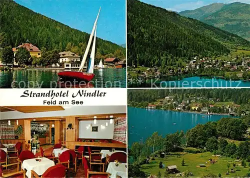 AK / Ansichtskarte Feld_See Strandhotel Nindler Gaststube Panorama  Feld_See