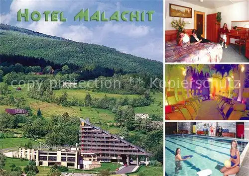 AK / Ansichtskarte Bad_Flinsberg_Swieradow_Zdroj Hotel Malachit Hallenbad Bad_Flinsberg