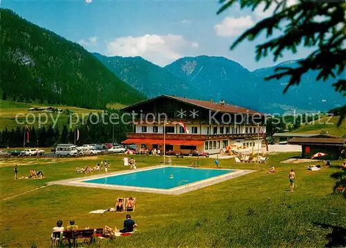 AK / Ansichtskarte Erpfendorf Gasthof Pension Laerchenhof Pool Erpfendorf