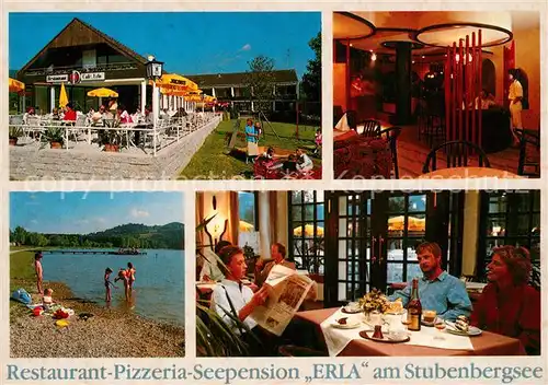 AK / Ansichtskarte Stubenberg_Steiermark Restaurant Pizzeria Seepension Erla am Stubenbergsee Stubenberg_Steiermark