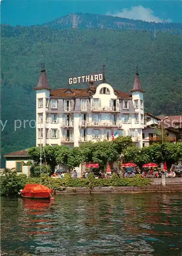 AK / Ansichtskarte Weggis_Vierwaldstaettersee Hotel Gotthard au Lac Weggis_Vierwaldstaettersee