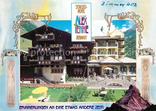 AK / Ansichtskarte Zermatt_VS Schlosshotel Alex Tenne Zermatt_VS