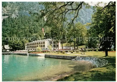 AK / Ansichtskarte Weissenbach_Attersee Hotel Post Weissenbach Attersee