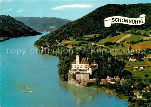 AK / Ansichtskarte Schoenbuehel Aggsbach Schloss Schoenbuehel Fliegeraufnahme Schoenbuehel Aggsbach