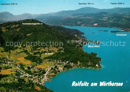 AK / Ansichtskarte Reifnitz_Woerthersee Fliegeraufnahme Reifnitz Woerthersee