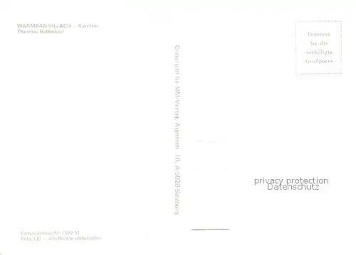 AK / Ansichtskarte Warmbad_Villach Thermal Hallenbad Warmbad_Villach