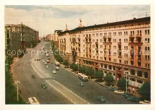 AK / Ansichtskarte Moskau_Moscou Gorkistrasse Moskau Moscou