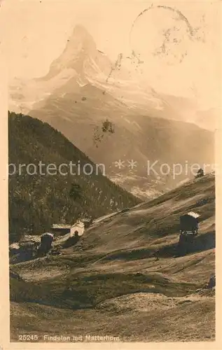 AK / Ansichtskarte Findelen_VS Matterhorn Findelen_VS