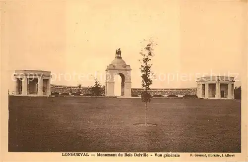 AK / Ansichtskarte Longueval Monument du Bois Deiville Longueval