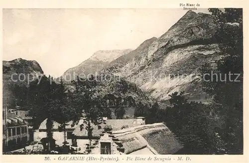 AK / Ansichtskarte Gavarnie_Hautes Pyrenees Pic Blanc de Secugnia Gavarnie Hautes Pyrenees