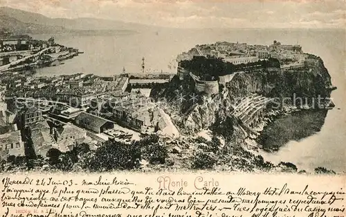 AK / Ansichtskarte Monte Carlo Panorama Monte Carlo