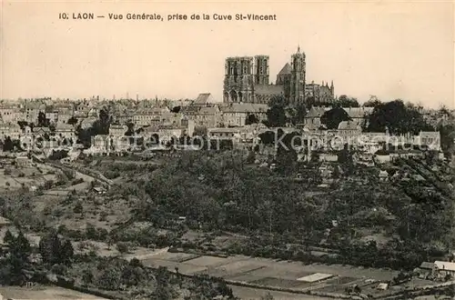 AK / Ansichtskarte Laon_Aisne Panorama Cuve Saint Vincent Laon_Aisne