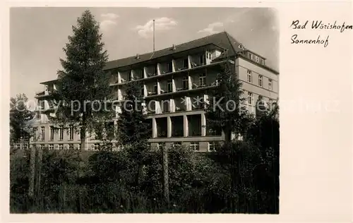 AK / Ansichtskarte Bad_Woerishofen Hotel Sonnenhof Bad_Woerishofen