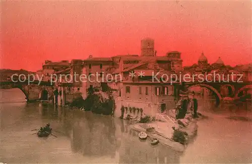 AK / Ansichtskarte Roma_Rom Isola Tiberina Roma_Rom