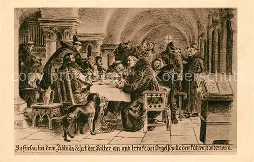 AK / Ansichtskarte Hirsau Kloster Moenche Spruch Hirsau