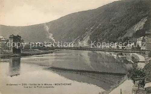 AK / Ansichtskarte Montherme Vallee de la Meuse Pont supsendu Montherme