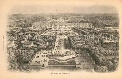 AK / Ansichtskarte Versailles_Yvelines Panorama Versailles_Yvelines