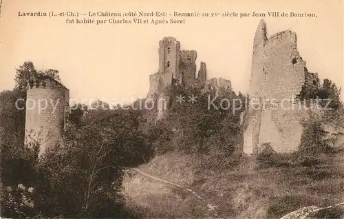 AK / Ansichtskarte Lavardin_Loir et Cher Chateau  Lavardin Loir et Cher