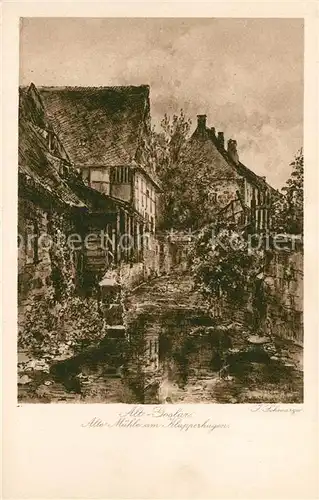 AK / Ansichtskarte Alt_Goslar Alte Muehle am Klapperhaken Alt_Goslar