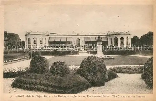 AK / Ansichtskarte Deauville Plage Fleurie Casino Jardins  Deauville