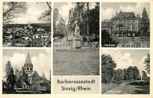 AK / Ansichtskarte Sinzig Pfarrkirche Zehnthof Barbarossa Sinzig