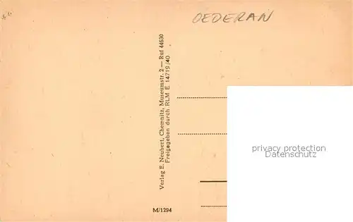 AK / Ansichtskarte Oederan Kirche Rathaus Stadtpanorama Oederan