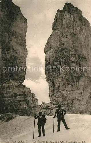 AK / Ansichtskarte Gavarnie_Hautes Pyrenees Breche de Roland Gavarnie Hautes Pyrenees