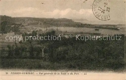 AK / Ansichtskarte Perros Guirec Panorama Rade du Port Perros Guirec