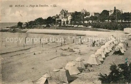 AK / Ansichtskarte Royan_Charente Maritime Plage de Foncillon Royan Charente Maritime