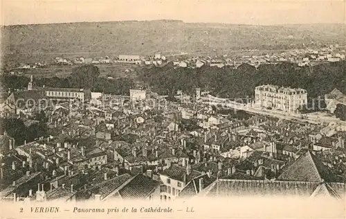 AK / Ansichtskarte Verdun_Meuse Panorama Cathedrale Verdun Meuse