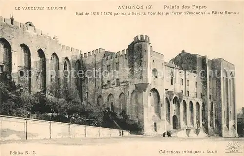 AK / Ansichtskarte Avignon_Vaucluse Palais des Papes Avignon Vaucluse