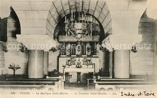 AK / Ansichtskarte Tours_Indre et Loire Basilique Saint Martin Tonbeau Saint Martin Tours Indre et Loire