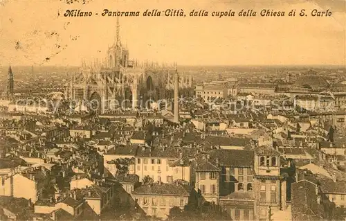 AK / Ansichtskarte Milano Panorama della Citta Chiesa di San Carlo Milano