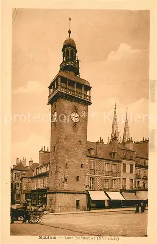 AK / Ansichtskarte Moulins_Allier Tour Jacquemart Moulins Allier