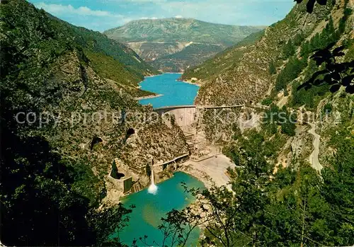 AK / Ansichtskarte Castellane Barrage de la Chaudanne Castellane