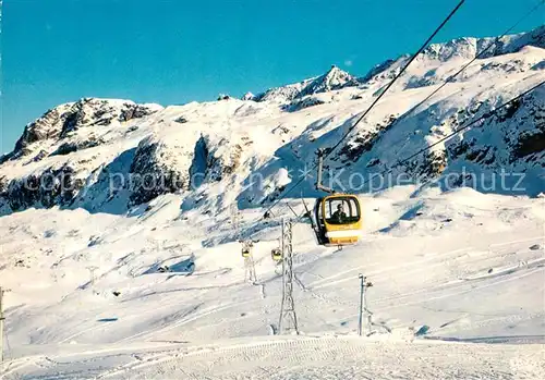 AK / Ansichtskarte Alpe_d_Huez_Isere Winterlandschaft les Telecabines Alpe_d_Huez_Isere