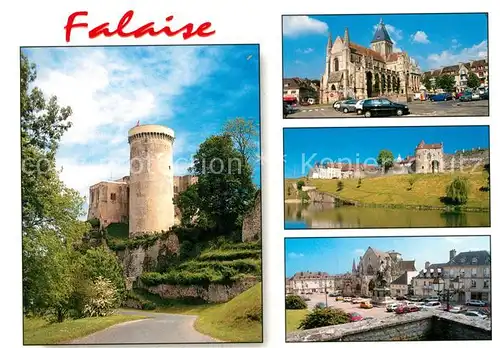 AK / Ansichtskarte Falaise_Calvados Burg Kirche Stadtpanorama Falaise_Calvados