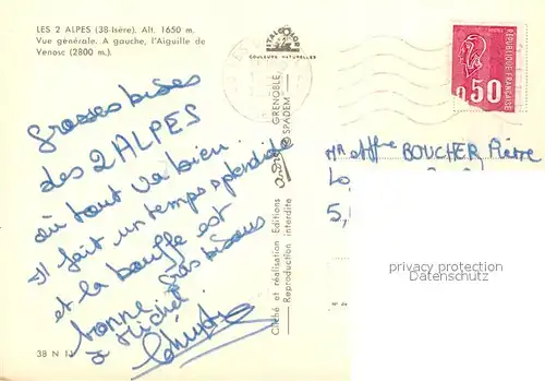 AK / Ansichtskarte Venosc Winterlandschaft Venosc