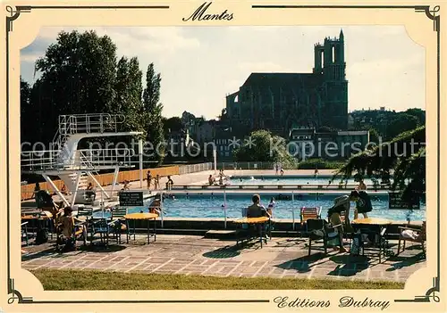 AK / Ansichtskarte Mantes la Jolie Piscine Notre Dame Mantes la Jolie