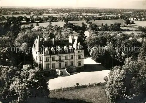 AK / Ansichtskarte Agonges Chateau du Montceau Fliegeraufnahme Agonges